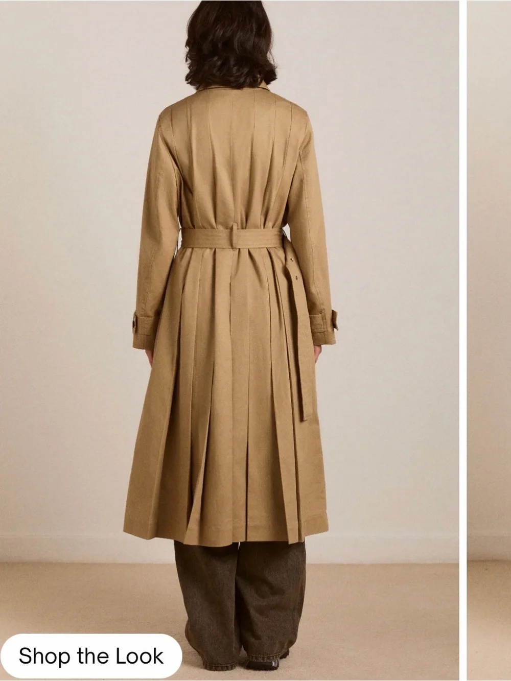 NWT DM Sofia Pleated Trench Coat - Picture 2 of 7